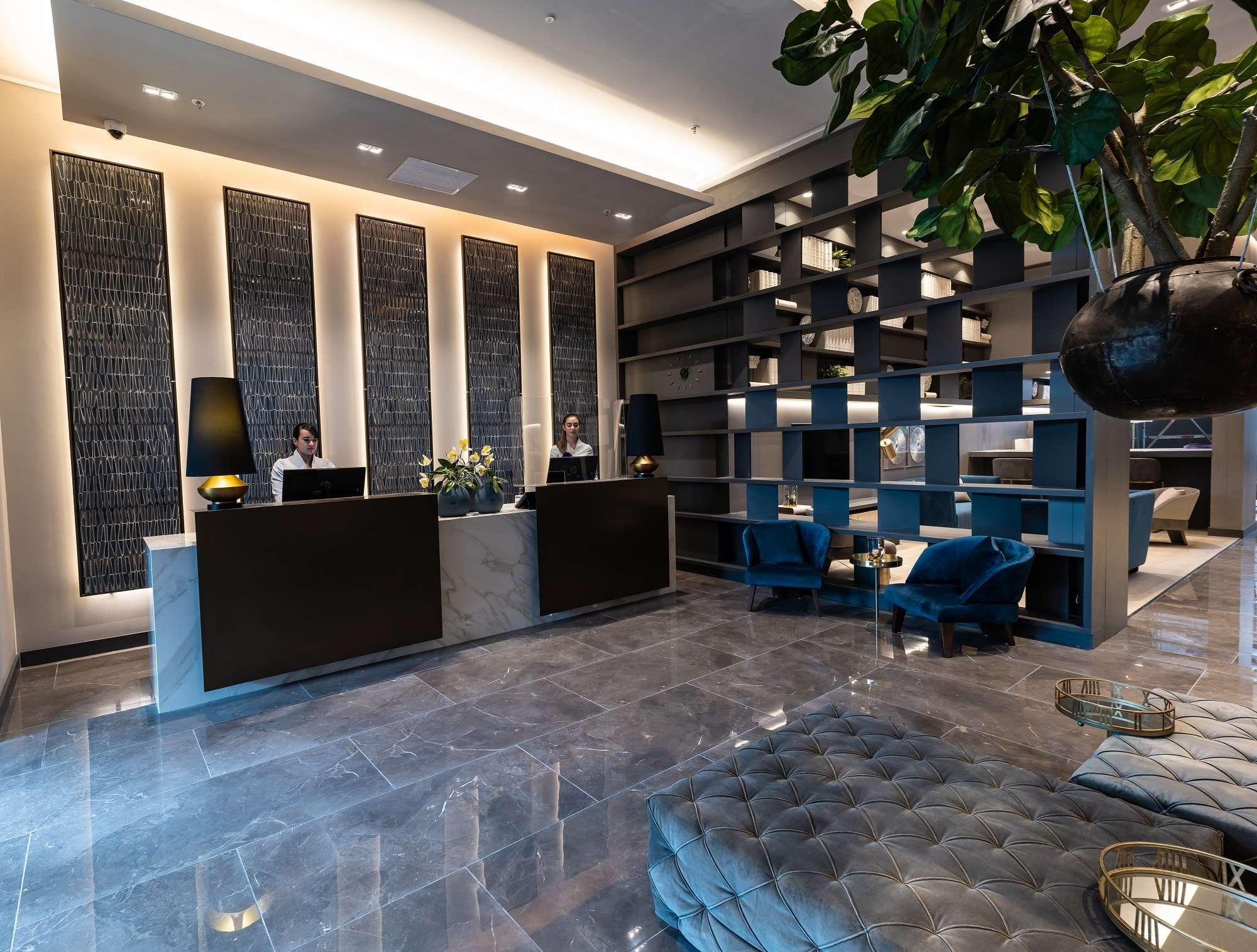 Hotel York Luxury Suites Medellin By Preferred מראה חיצוני תמונה The lobby of the hotel