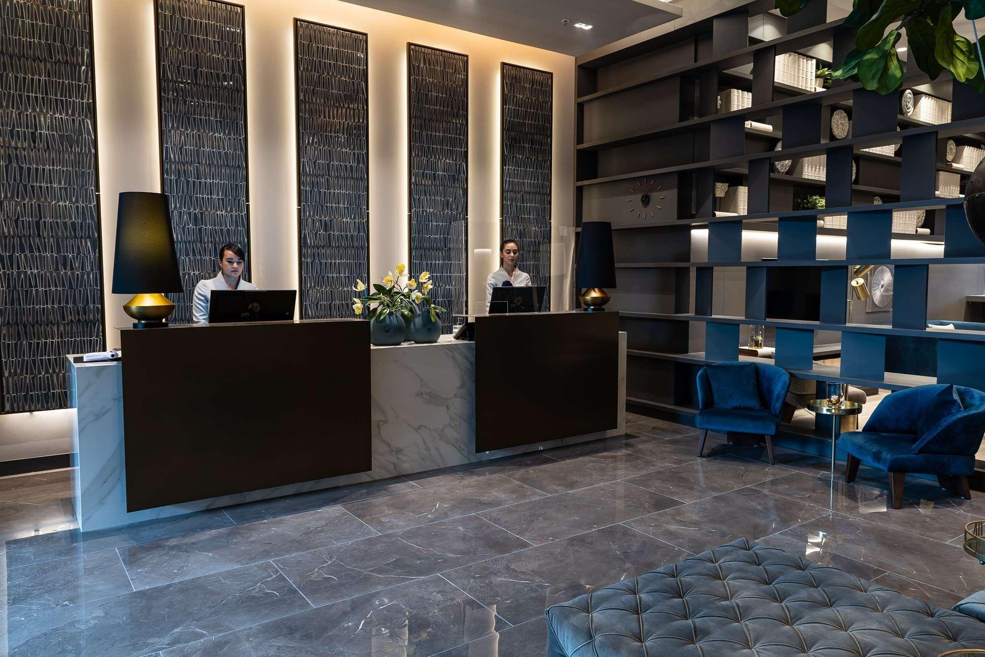 Hotel York Luxury Suites Medellin By Preferred מראה חיצוני תמונה The lobby of the hotel